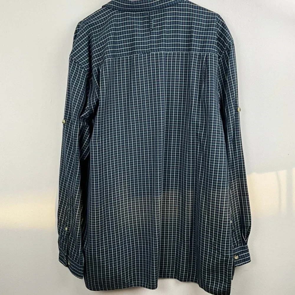 The North Face Mens Plaid Button Up Shirt Deep Water Blue‎ Kali-Yuga Large NEW